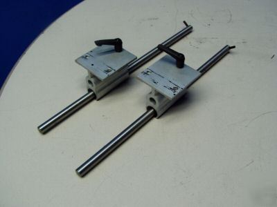 Thompson type rails & bearings w/ lockdown mechanism