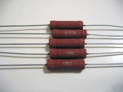 18 kohm 4W 5% philips power resistor 4 watt, 20 pcs