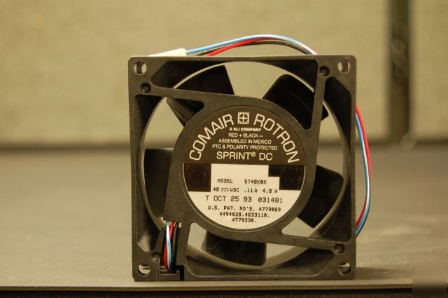 Conair rotron ST48K0X 48V dc fan 3-1/8