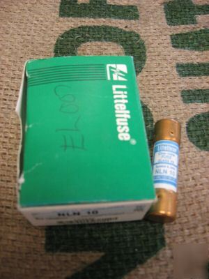 Lot of (5) nln 10 littelfuse 10A 250V fuses ( )