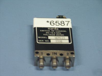 Narda/L3 SEM123 coaxial rf switchspdt, failsafe, dc-18 