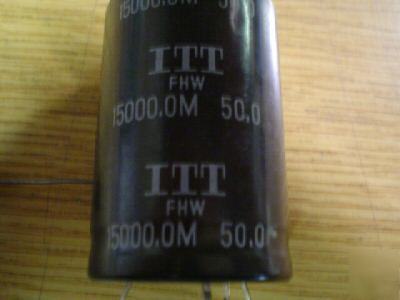 New 10 itt 50V 15000UF 4 lead snap-in capacitors 