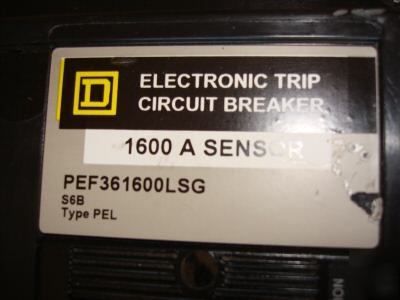 New -1600/amps square/d electronic circuit/breaker