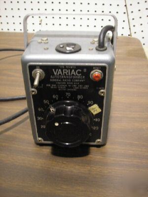  variac 5 amp W5MT3 autotransformer general radio used 