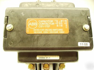 Abb size 3 capacitor contactor csi-1707 5003-5005-11