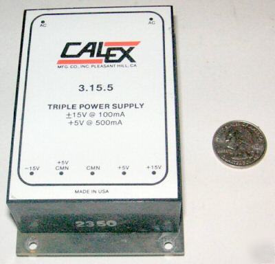 Calex 3.15.5 power supply, +/-15VDC@100MA & 5VDC@500MA