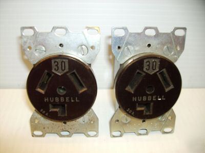 2-hubbell receptacle HBL9350 30A 125/250 v 10-30R 9350