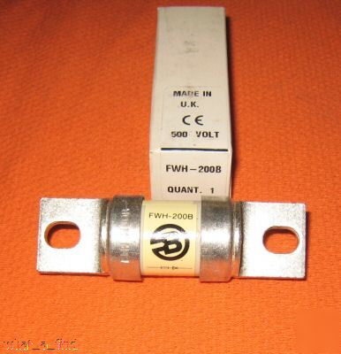 New buss semiconductor fuse fwh-200B fwh 200 fwh-200A