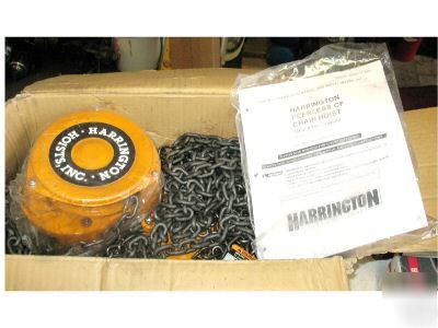 New harrington CF020-20' chain fall-chain hoist- brand 