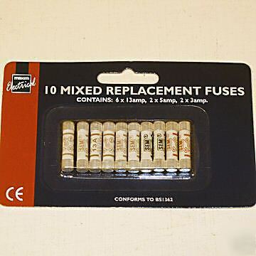 Plug fuses assorted (pack of 8) buy 12 get 1 free