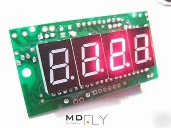 Red 0-200V dc digital volt voltage meter module digits