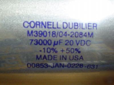 New 1 cde 20V 73000UF computer grade bus capacitor 