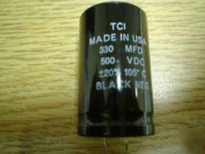 New 10 tci 500V 330UF 105C snap-in capacitors 