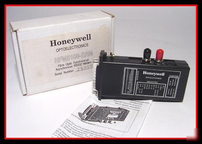 New honeywell HFM5100, RS232 fibre optic modem adapter