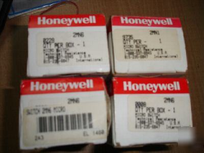 New lot of 4 micro switch honeywell 2MN1 & 2MN6 in box