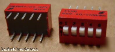 Quantity 23 slide dip switches M83504/04-0259044