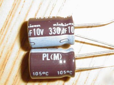 200P 10V 330UF nichicon radial capacitors low esr 105C