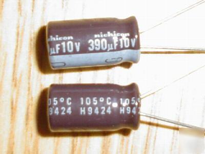 200P 10V 390UF nichicon radial capacitors low esr 105C