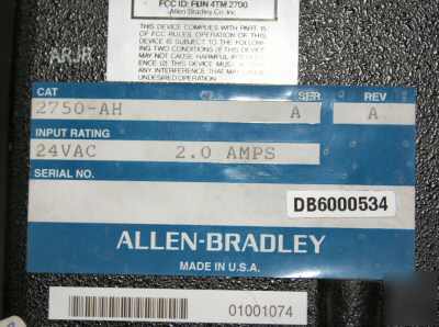 Allen bradley - rfid reader intelligent antenna 2750-ah