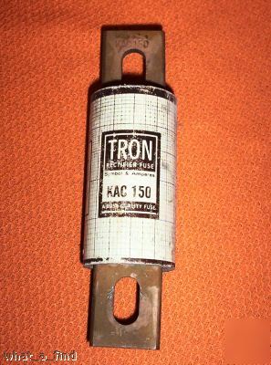 Buss tron kac 150 amp rectifier fuse warranty used 