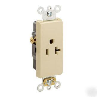 Leviton decora single receptacle white 16341-w (10 pcs)