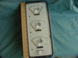 Lincoln thermal demand meter sangamo amperes 5 amp ac