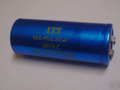 New 2PCS itt 250V 330UF photo flash capacitors 