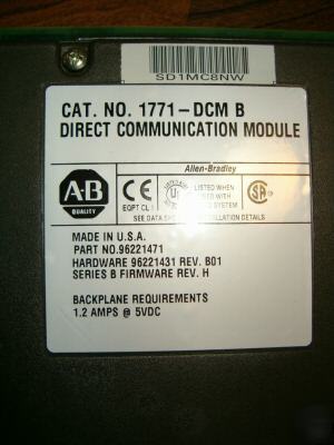 New allen bradley 1771-dcm direct communication module