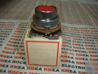 New cutler hammer std. red pushbutton 10250T102 