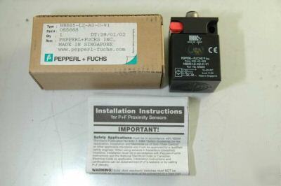 New lot - 6 pepperl+fuchs proximity switch inductive - 