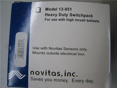 Novitas 13-051 heavy duty switchpack 15A motion sensor