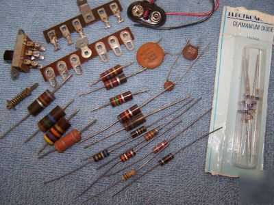 Over one pound of vintage diodes plus more