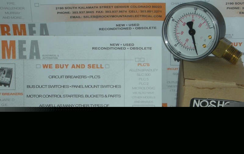 Pressure gauge noshok 20-100-160 ,0-160PSI or 0-1000KPA