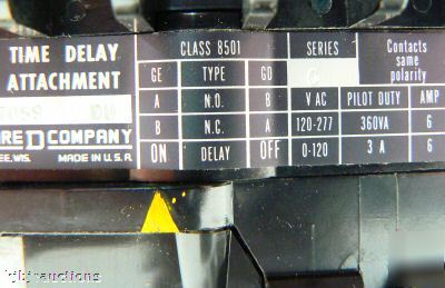 Square d 8501 relay operated timer 