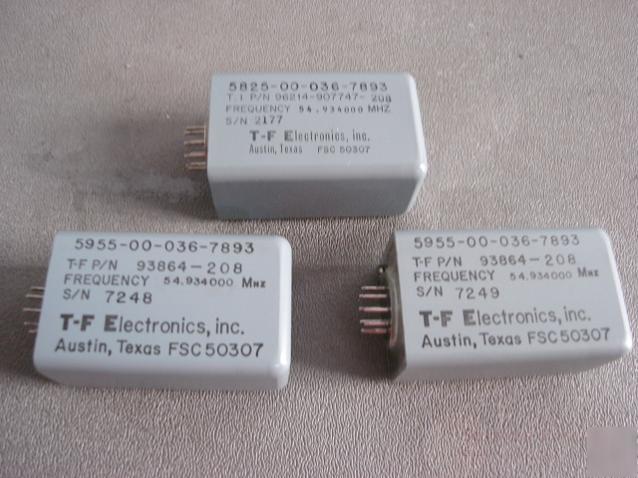 T-f electronics 5955-00-036-7893 frequency module qty-3