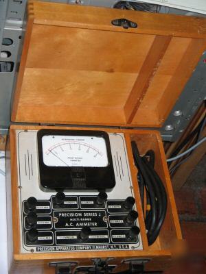 Vintage ammeter - precision apparatus model 