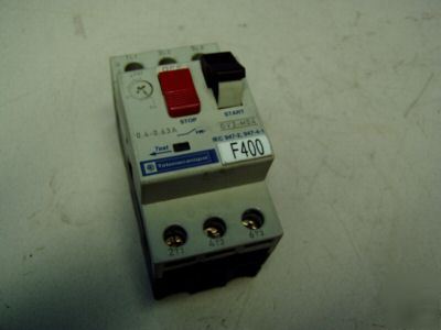 Telemecanique circuit breaker 0.4-.63A GV2-M04 - used