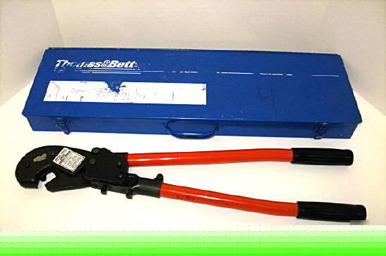 Thomas & betts TBM8S shure stake crimper +case t&b TBM8