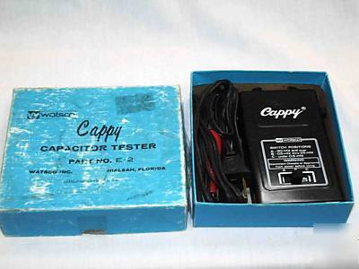 Watsco capacitor tester cappy model e 2 capacitor test