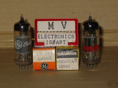 2 tubes 12GN7 12HG7 ge+sylvania - valvole 