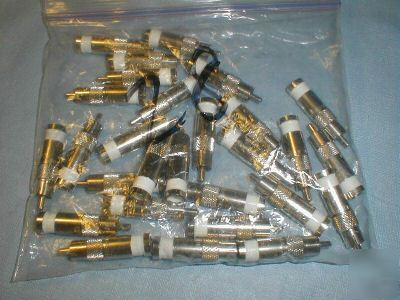 28X white permaseal-i rca rg-59 compression connector