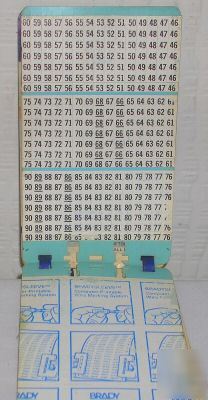 Bradysleeve wire marking system