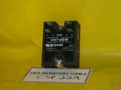 Crydom D2440D dual solid state relay *