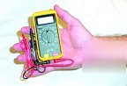 Digital mini multimeter with holster