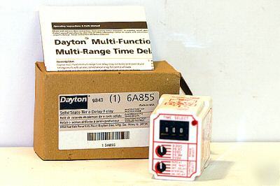 1 dayton 6A855 solid state time delay relay