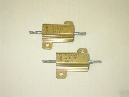 3.16 ohm 25 watt power resistor gold alum metal case