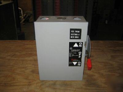 Ge TC35362 double throw safety switch 60 amp 60A tc