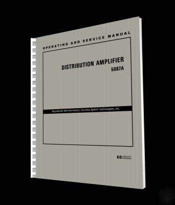 Hp 5087A service - operators manual reprint + cd