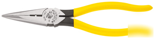 Klein heavy-duty side-cutting long nose pliers