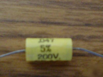 New 20 ge 200V .047UF axial mylar capacitor capacitors 